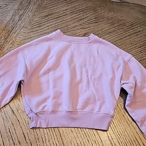 Girls XS lavender Pink crop sweater Wild Fable